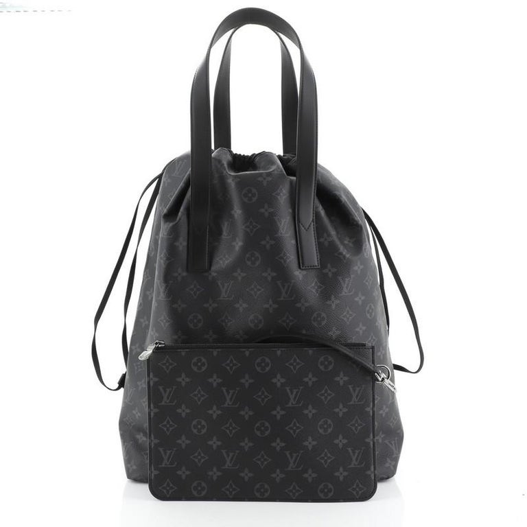 Louis Vuitton Cabas Light Drawstring Bag Monogram Eclipse ...