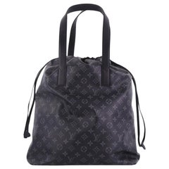 Louis Vuitton Cabas Light Drawstring Bag Monogram Eclipse Canvas