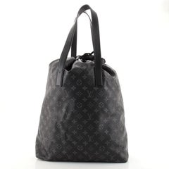 Louis Vuitton Cabas Light Drawstring Bag Monogram Eclipse Canvas