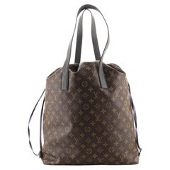 Louis Vuitton Cabas Light Drawstring Bag Monogram Split Canvas