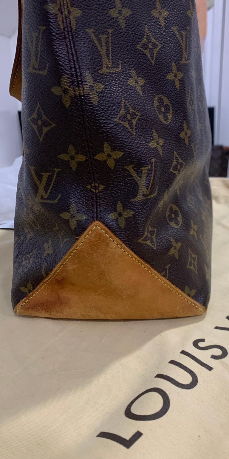 Mezzo cloth tote Louis Vuitton Brown in Cloth - 38116732
