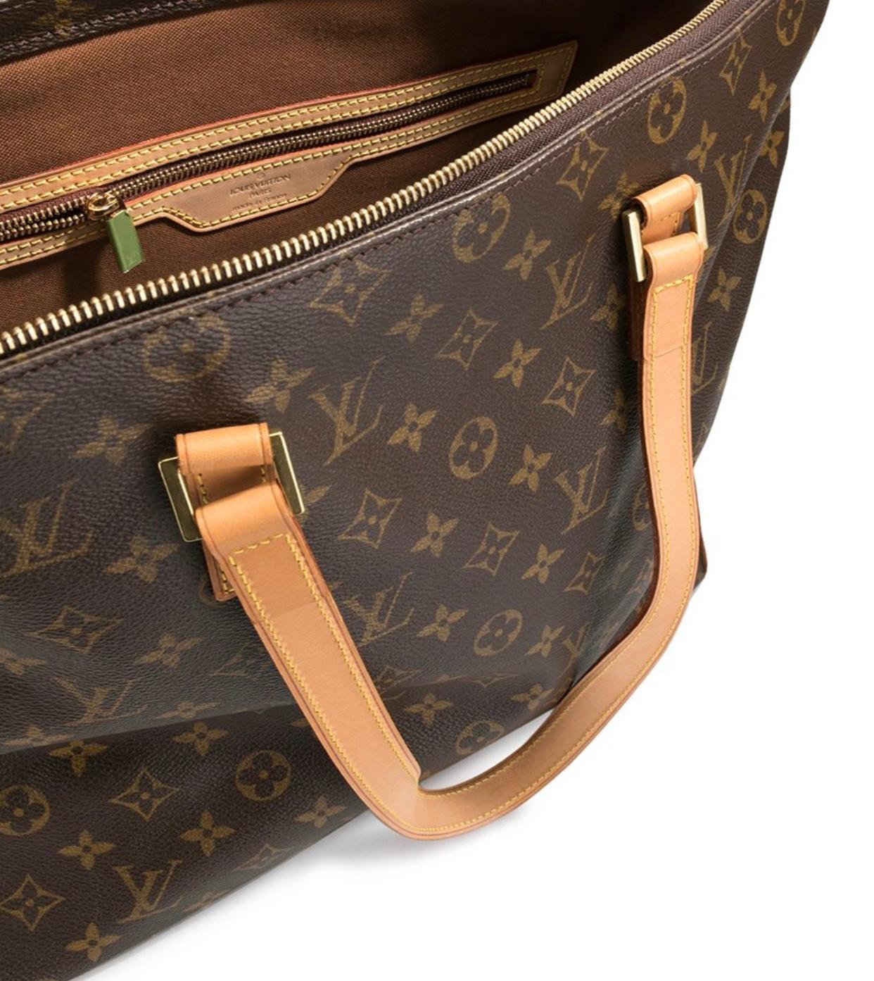 Louis Vuitton Cabas Mezzo Brown Monogram Canvas Tote 1