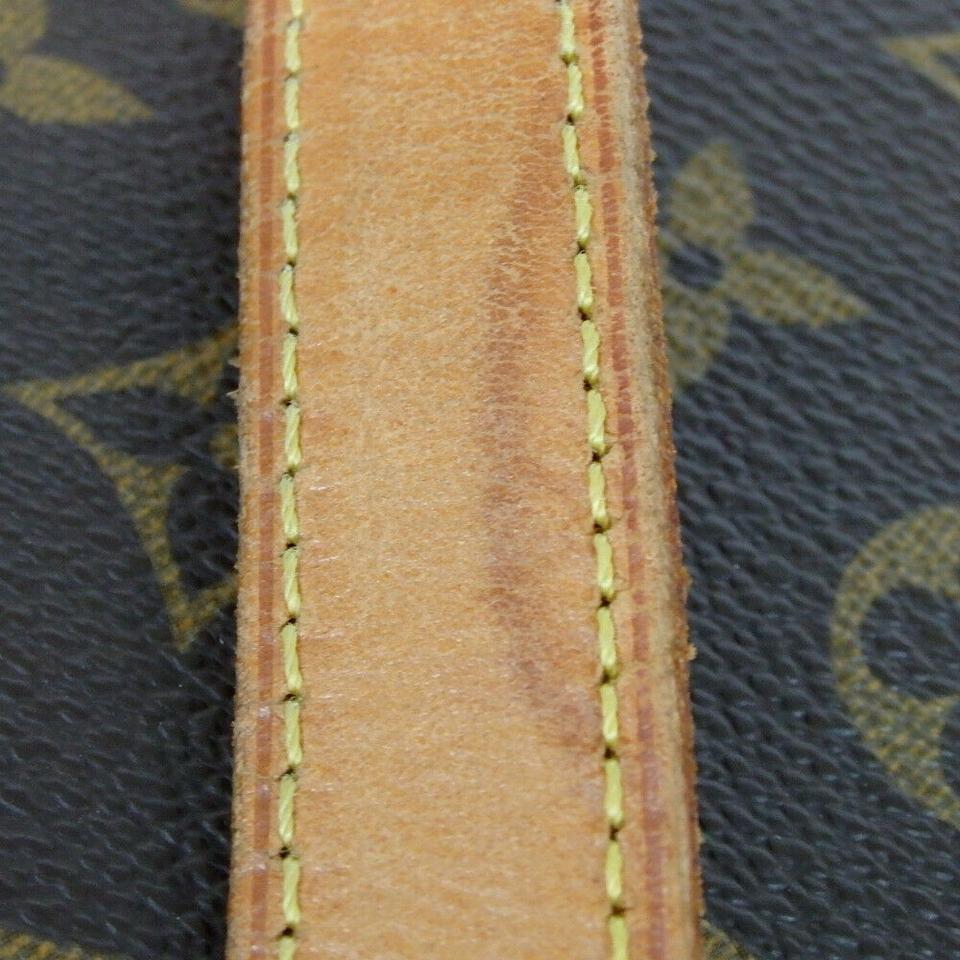 Louis Vuitton Cabas Mezzo Monogram Zip Toe Mm 860055 Brown Coated Canvas Tote For Sale 4