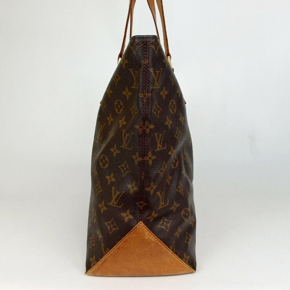 Women's Louis Vuitton Cabas Mezzo Monogram Zip Toe Mm 860055 Brown Coated Canvas Tote