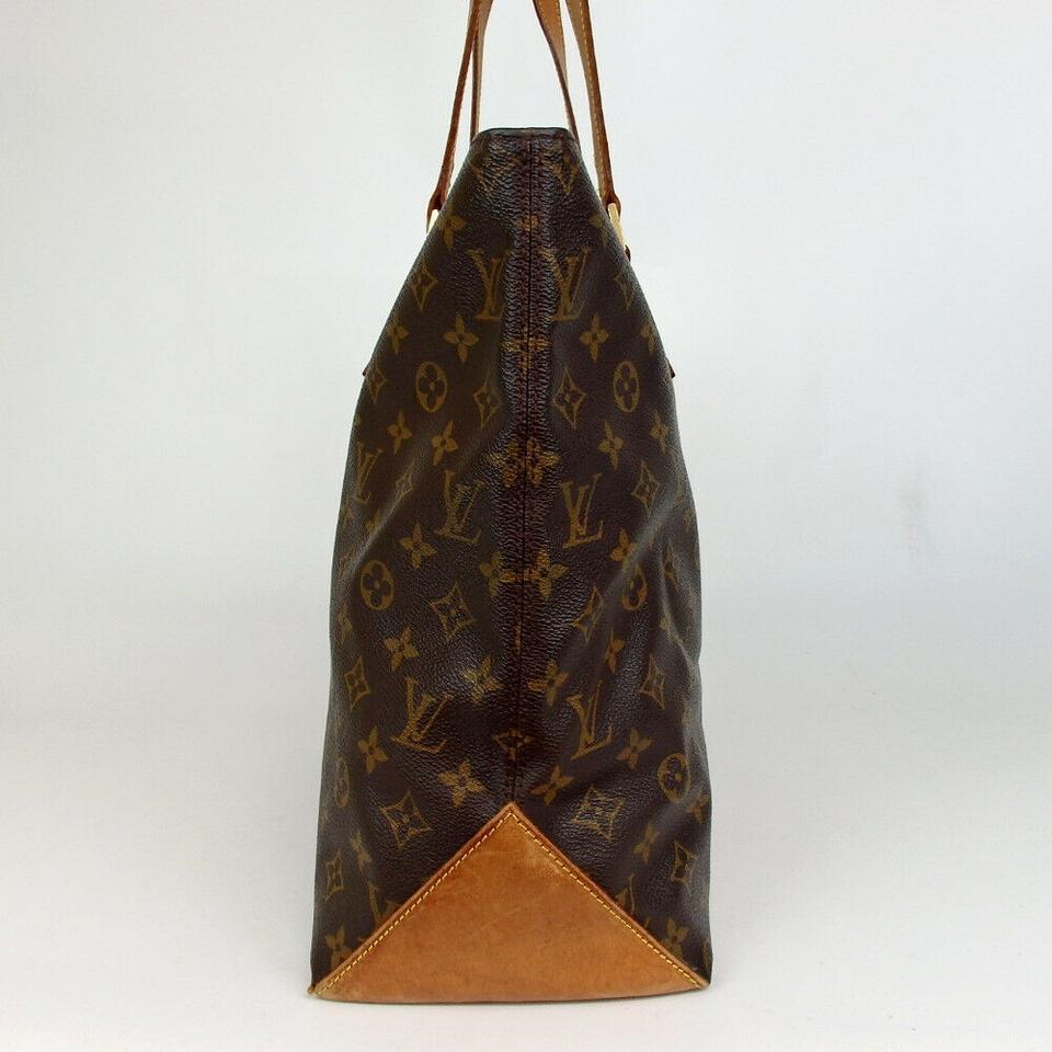 Women's Louis Vuitton Cabas Mezzo Monogram Zip Toe Mm 860055 Brown Coated Canvas Tote For Sale