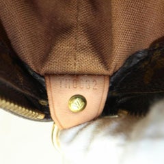 Louis Vuitton Cabas Monogram Mezzo Zip 869521 Brown Coated Canvas Tote