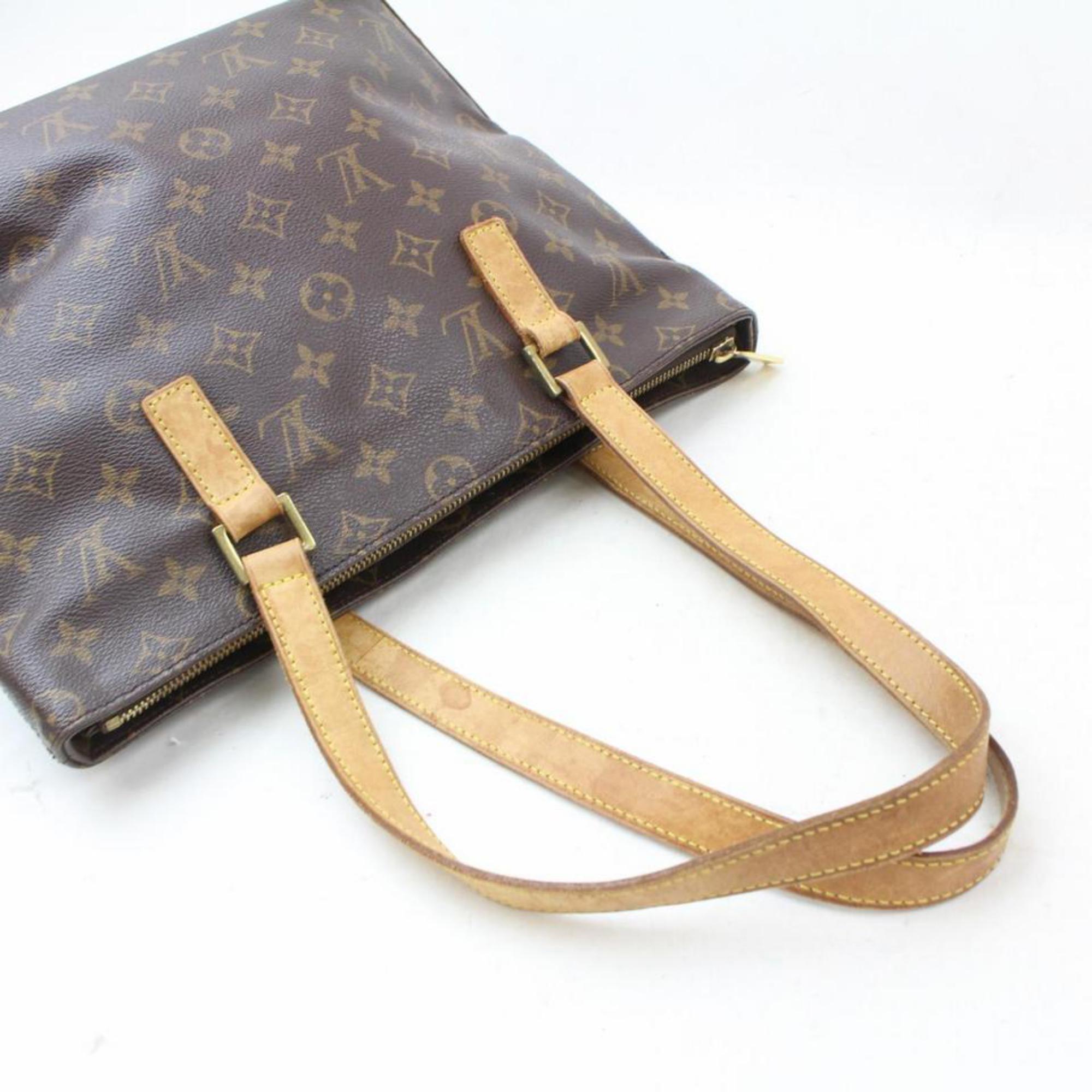Louis Vuitton Cabas Monogram Piano Zip 869852 Brown Coated Canvas Tote For Sale 7