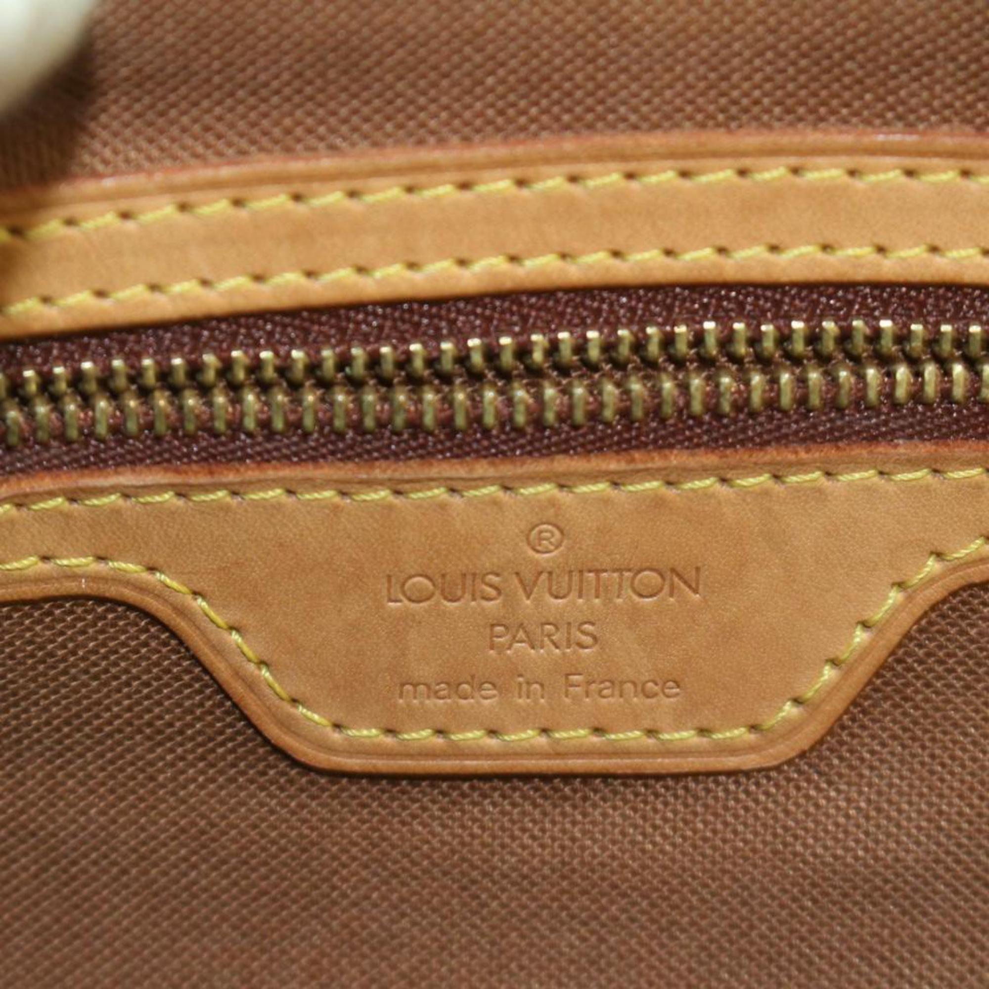 Louis Vuitton Cabas Monogram Piano Zip 869852 Brown Coated Canvas Tote In Good Condition For Sale In Forest Hills, NY