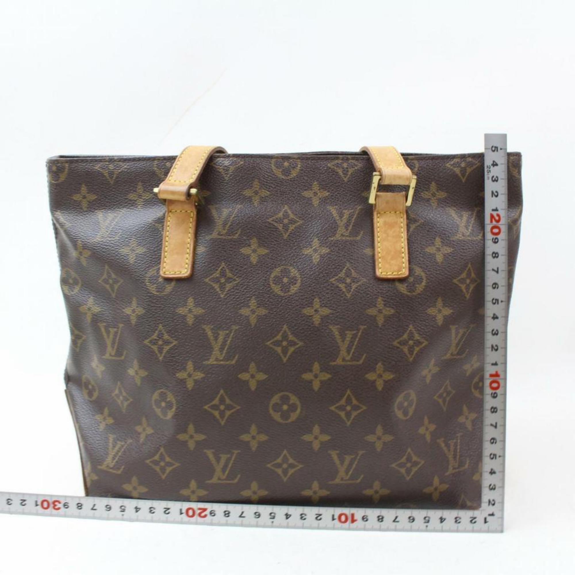 Louis Vuitton Cabas Monogram Piano Zip 869852 Brown Coated Canvas Tote For Sale 1