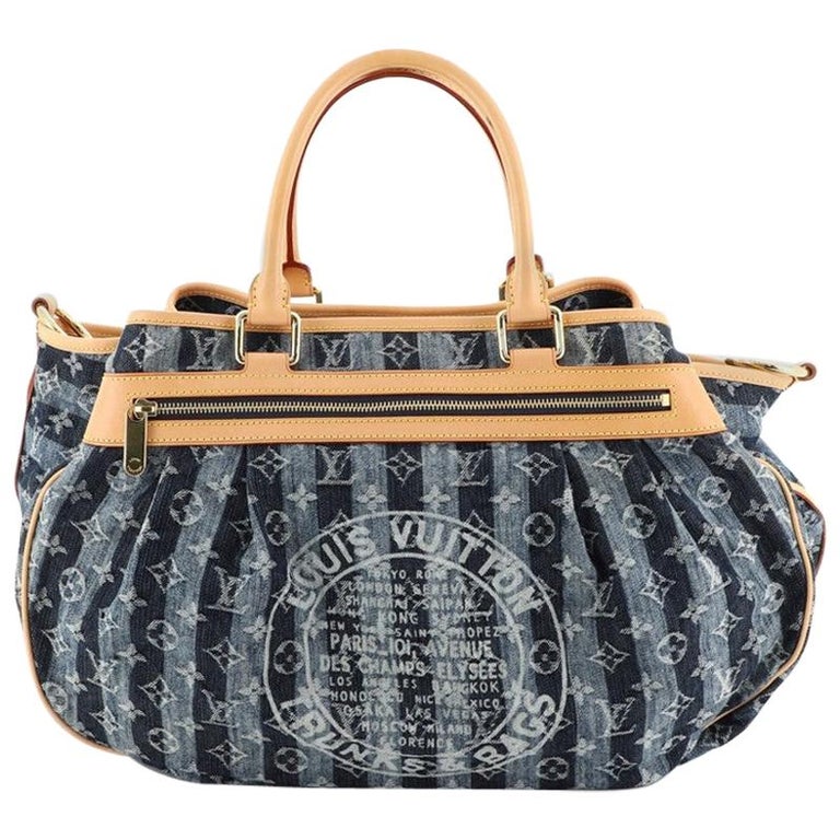 LOUIS VUITTON Monogram Denim Cruise Raye Cabas GM Bag