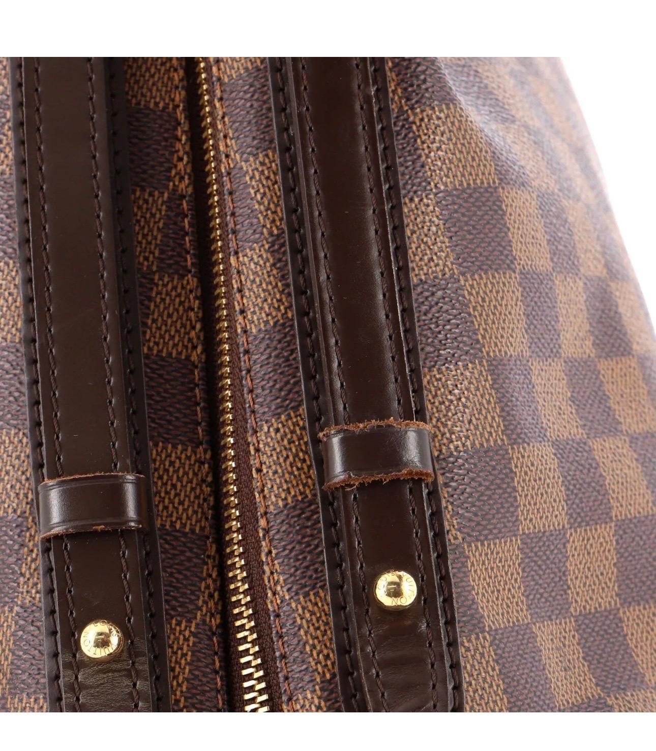 Louis Vuitton Cabas Rivington Damier Ebene Tote Bag Brown In Good Condition In New York, NY