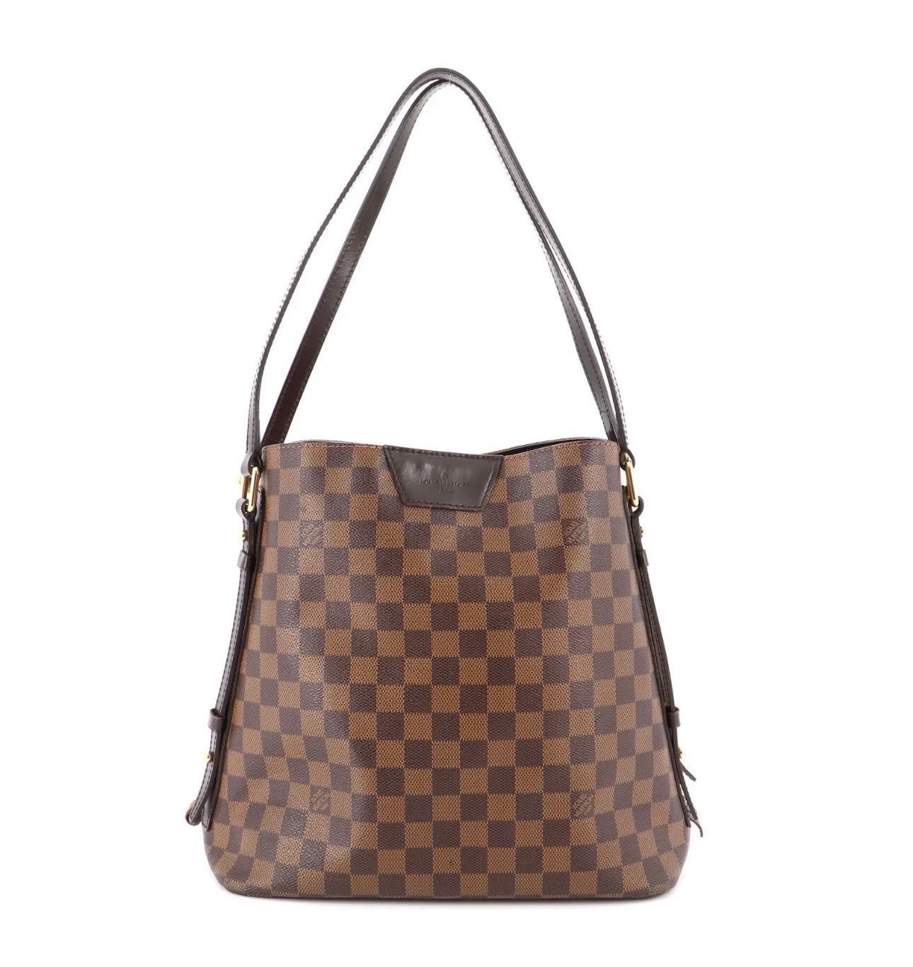 Louis Vuitton Cabas Rivington Damier Ebene Tote Bag Brown 2