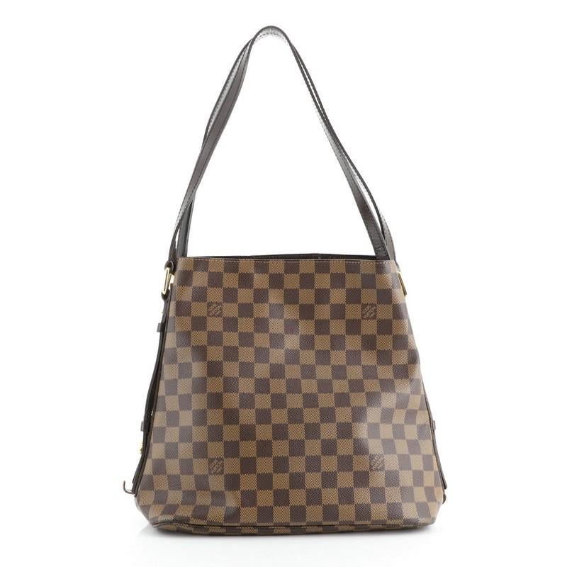 Gray Louis Vuitton Cabas Rivington Damier