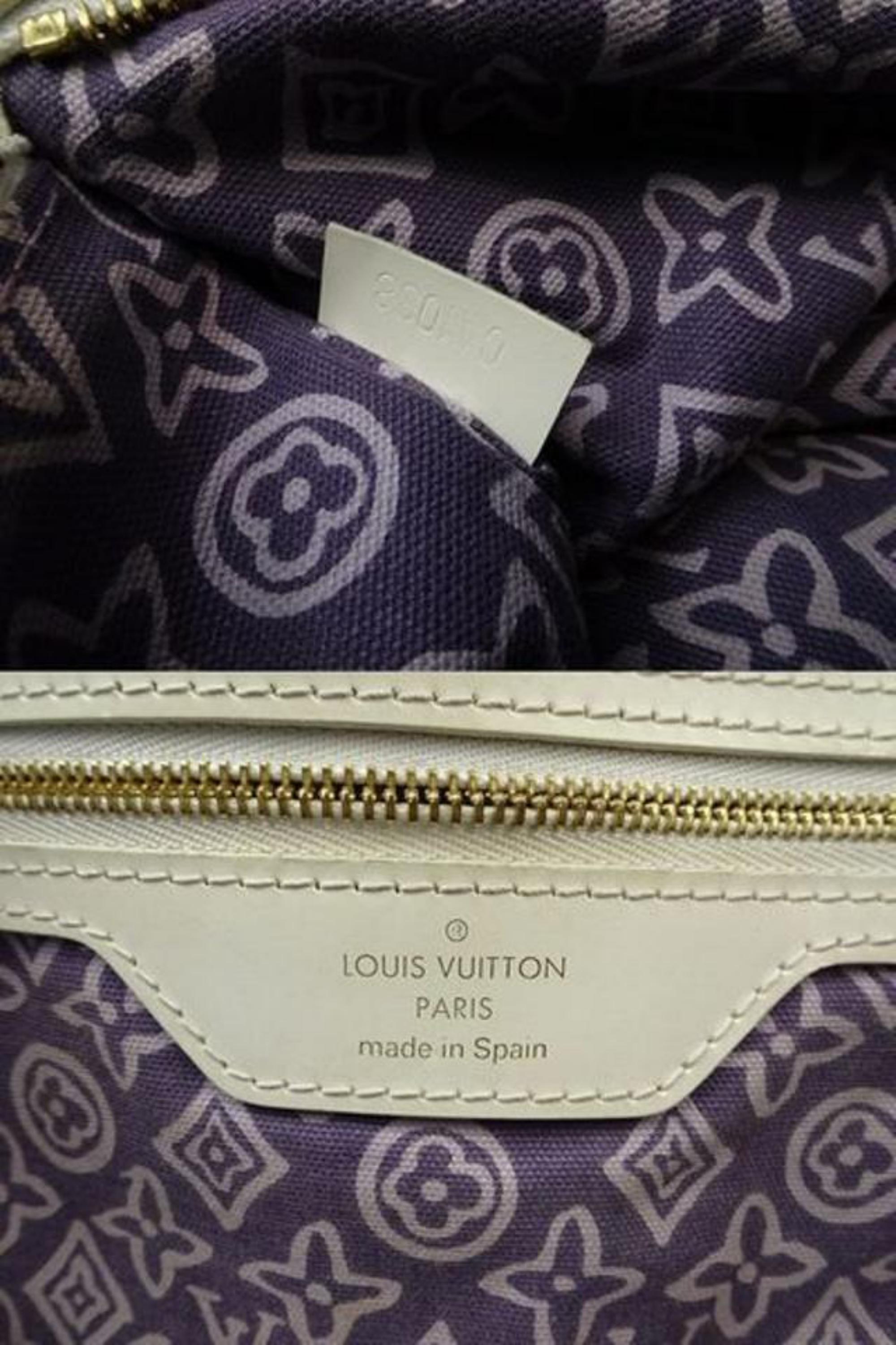 Louis Vuitton Cabas Tahitienne Pm 218989 Lilac (Purple) Leather Tote For Sale 7