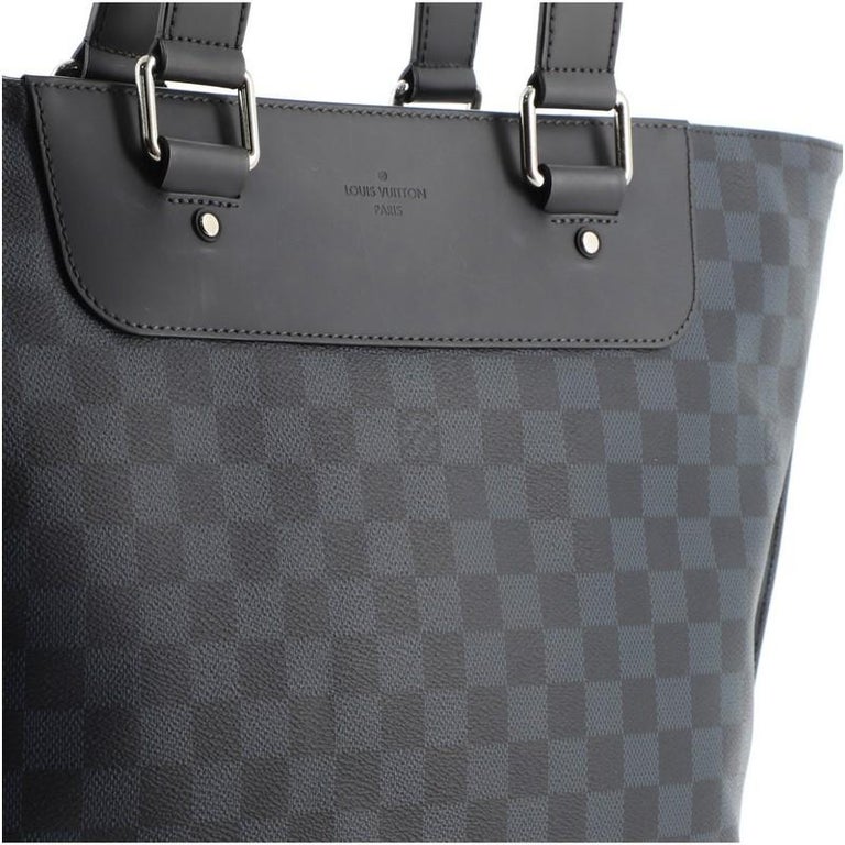 Louis Vuitton - Cabas Voyage Vintage Tote Bag Navy Blue and Dark Gray
