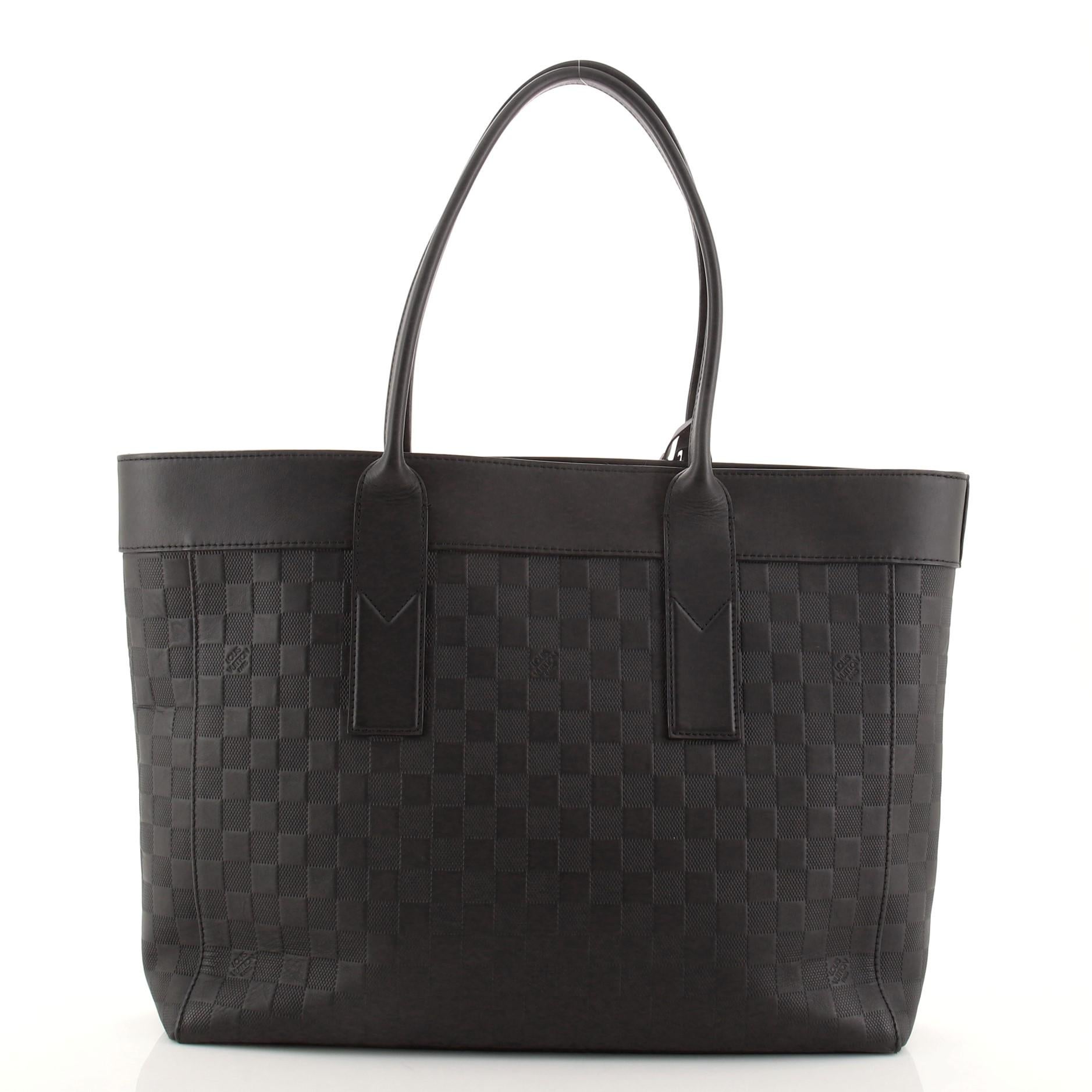 Black Louis Vuitton Cabas Voyage NM Damier Infini Leather