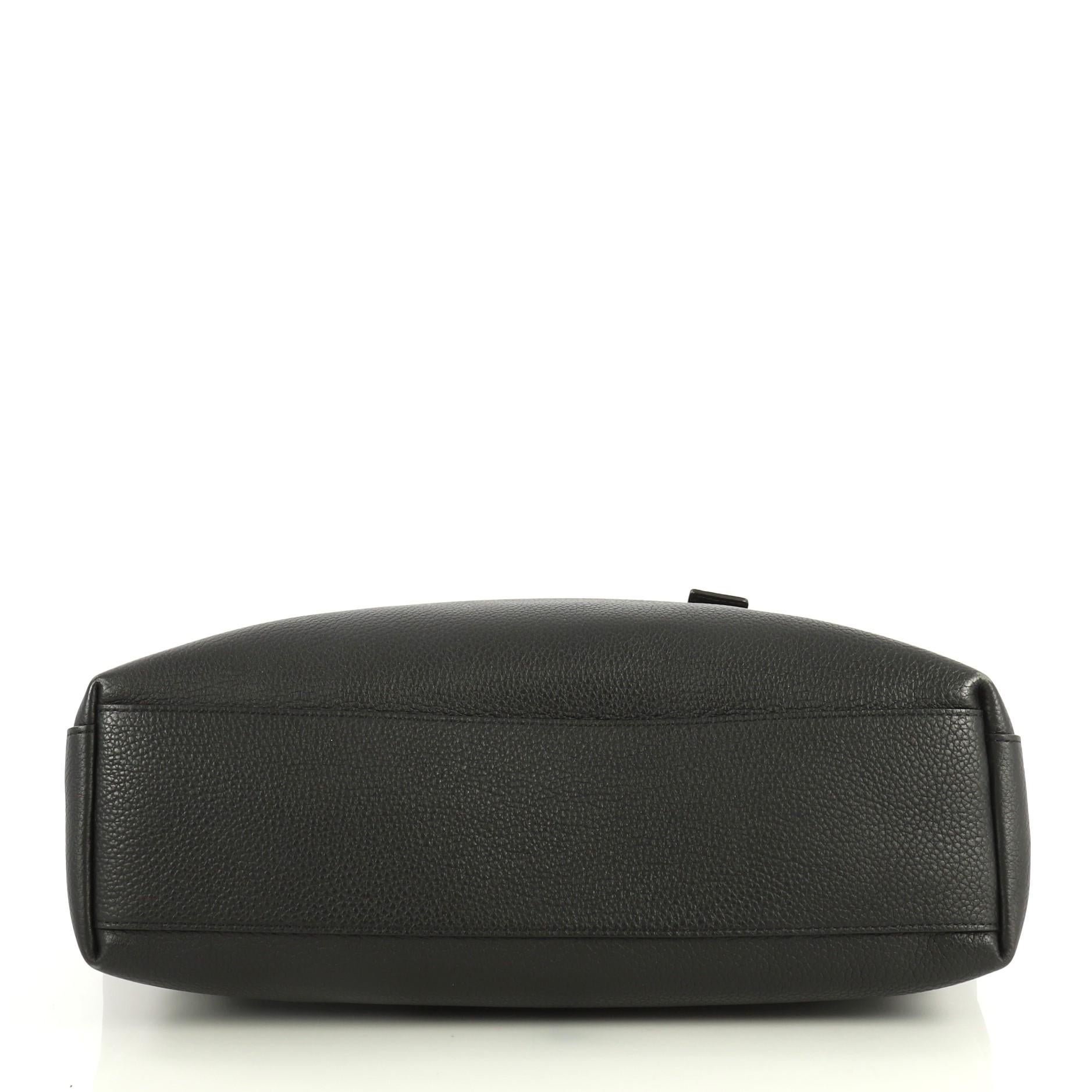 Black Louis Vuitton Cabas Voyage Taurillon Leather