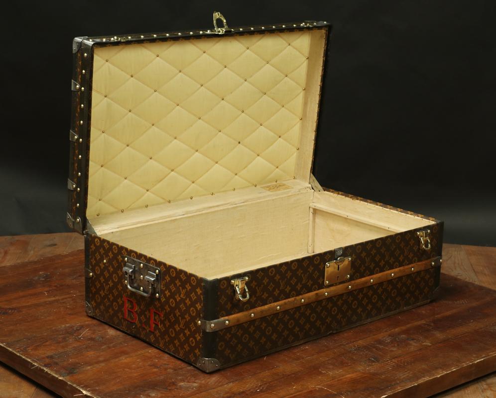 French Louis Vuitton Cabin Monogrammed Trunk, 1909-1914 For Sale