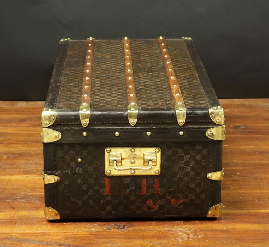 Late 19th Century Louis Vuitton Cabin Trunk in Damier Canvas, 1900s