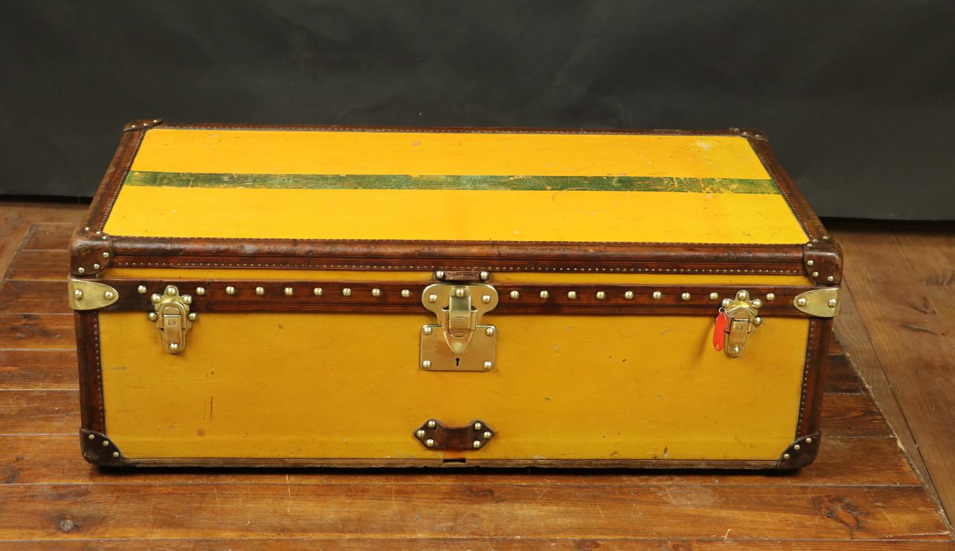 French Louis Vuitton Cabin Trunk in Vuittonite, 1920s