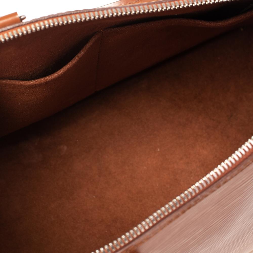 Women's Louis Vuitton Cacao Epi Leather Alma PM Bag