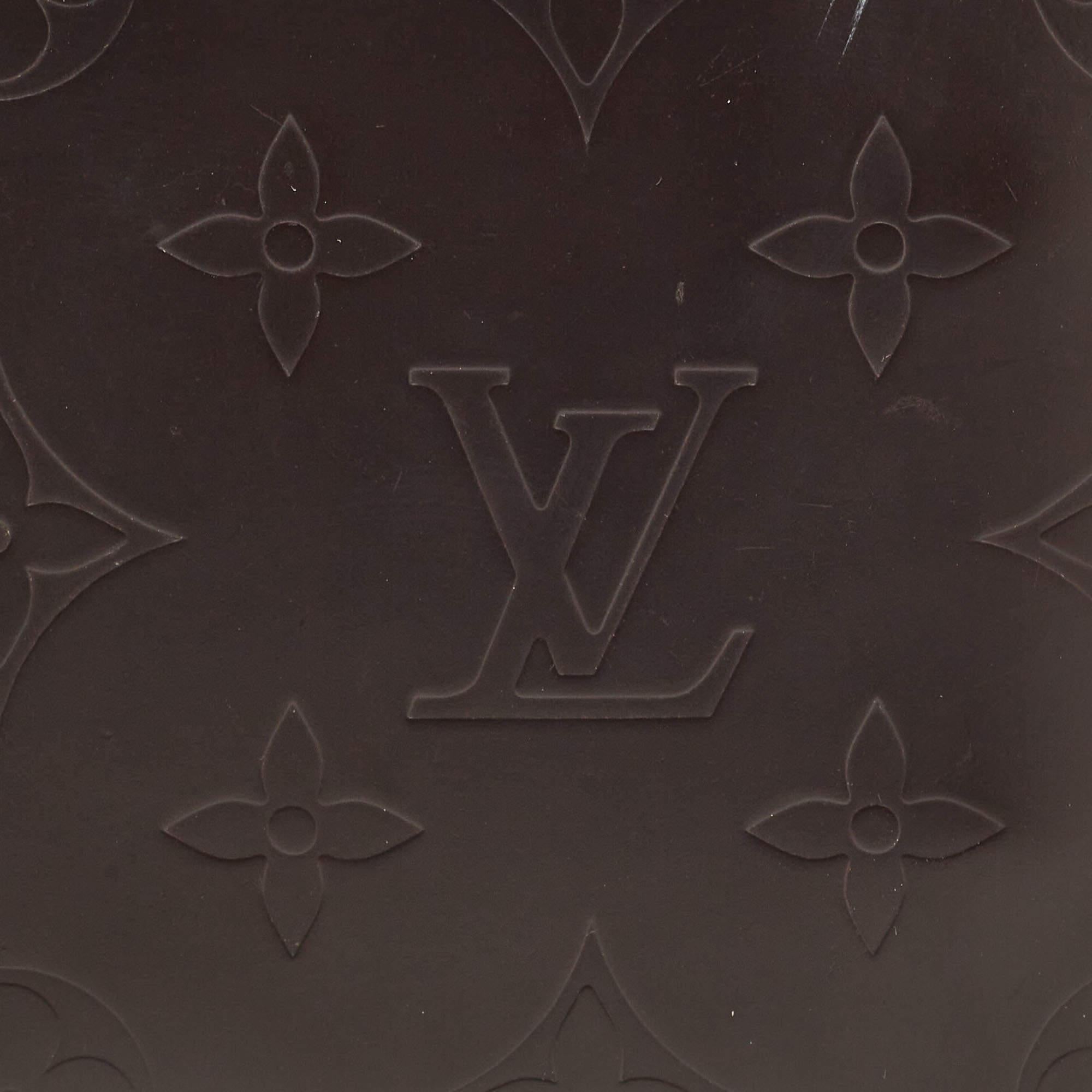 Louis Vuitton Cafe Brown Leather Monogram Glazed Compact Wallet 7