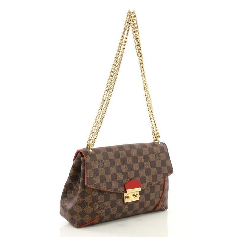 Louis Vuitton Caissa Chain Damier Ebene Shoulder Bag