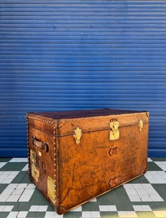Louis Vuitton Calf leather courier trunk Circa 1900 Victorian
