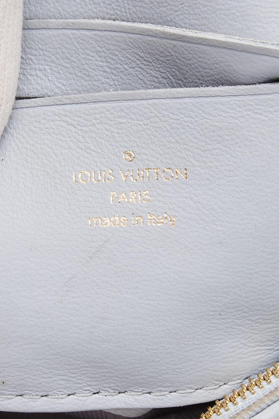 Louis Vuitton Calfskin Ice Blue Bubblegram Wallet On Strap Bag For Sale 10