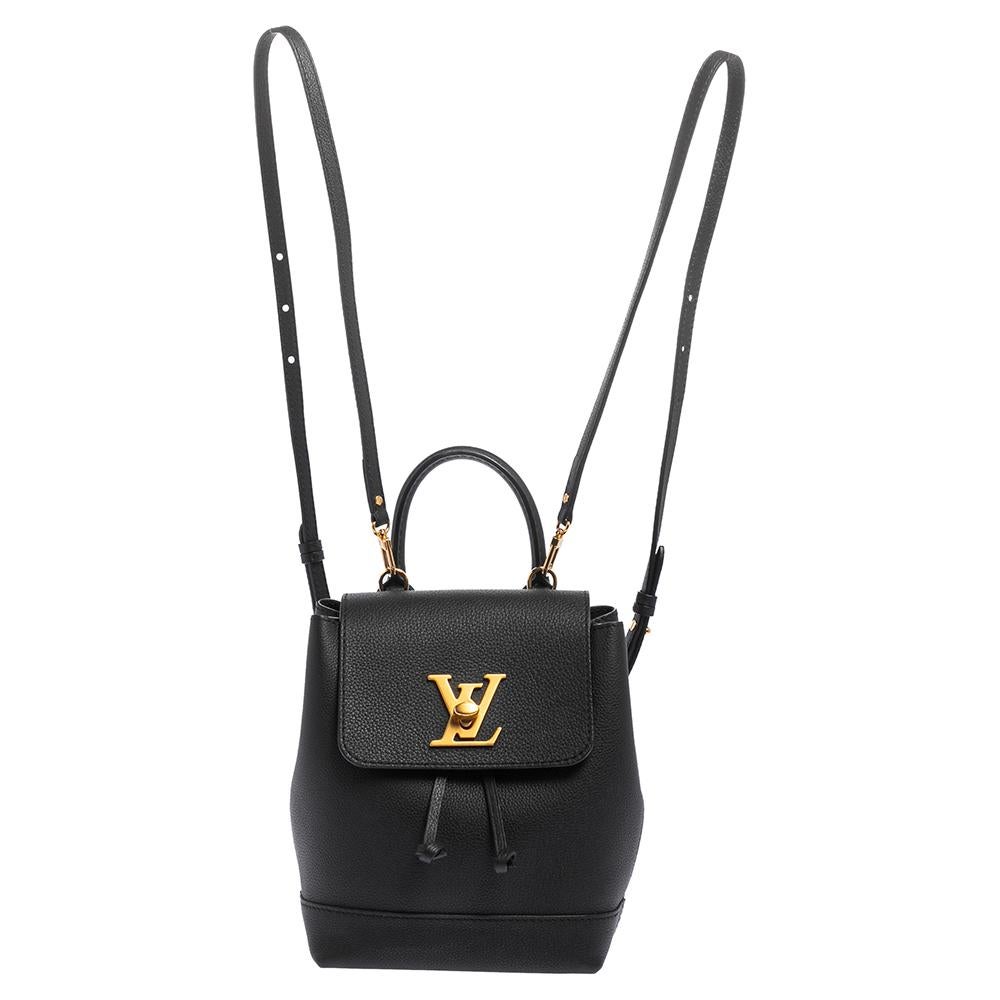 Louis Vuitton Calfskin Leather Mini Lockme Backpack