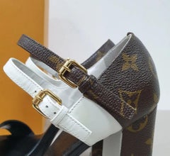 Louis Vuitton Calfskin Monogram Matchmake Cross Sandals