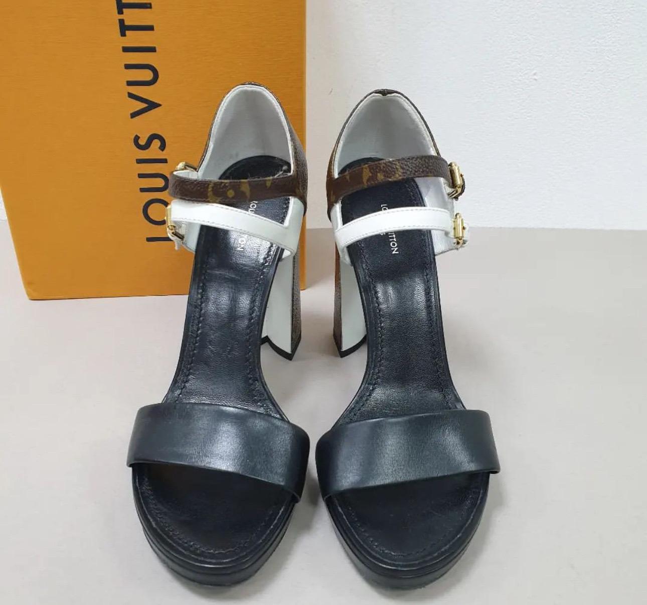 Women's or Men's Louis Vuitton Calfskin Monogram Matchmake Cross Sandals For Sale