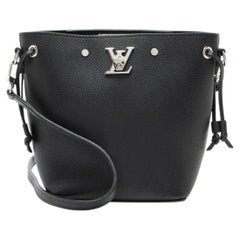 Louis Vuitton Calfskin Nano Lockme Bucket Bag