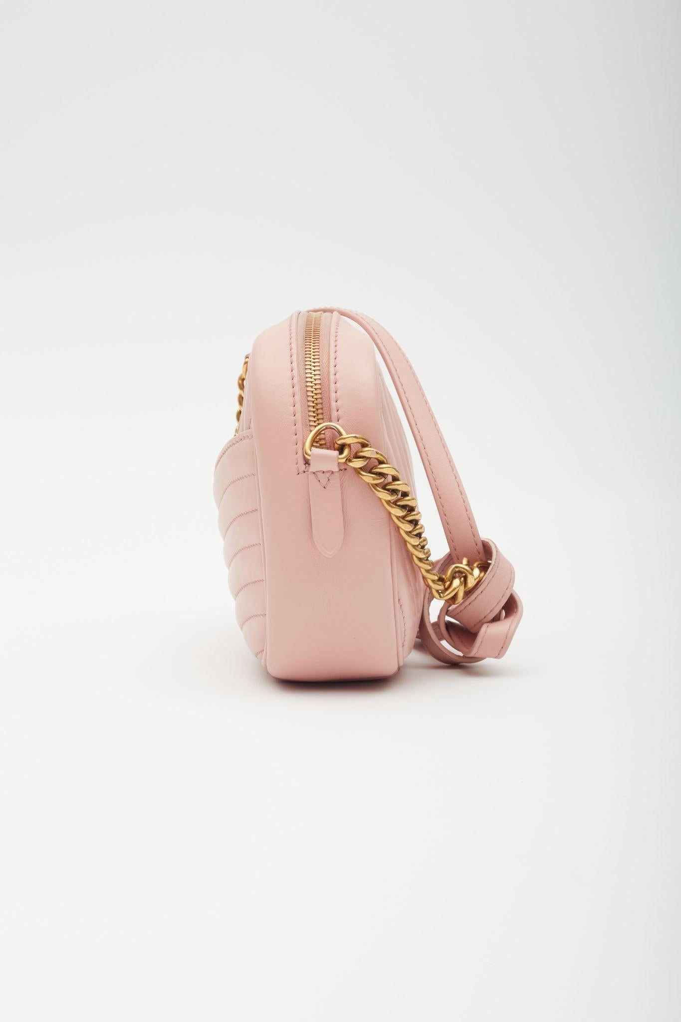 Women's Louis Vuitton Calfskin New Wave Camera Bag Smoothie Pink For Sale