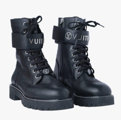 Louis Vuitton Calfskin Territory Flat Ranger Boots -'10s