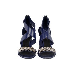 Louis Vuitton Calfskin Westbound Block-heel Sandals - '10s