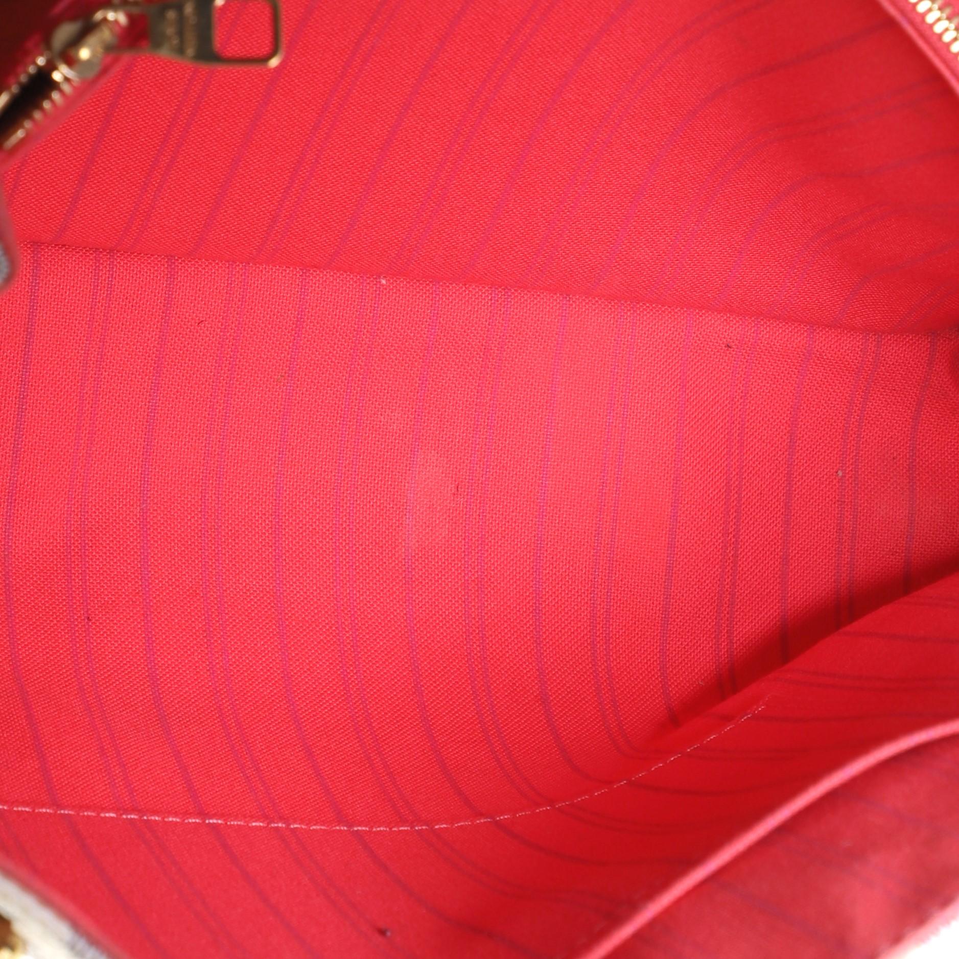 Beige Louis Vuitton Calvi Handbag Damier
