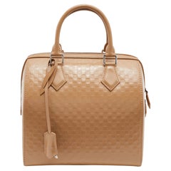 Louis Vuitton Camel Damier Facette Vernis Speedy Cube MM Bag
