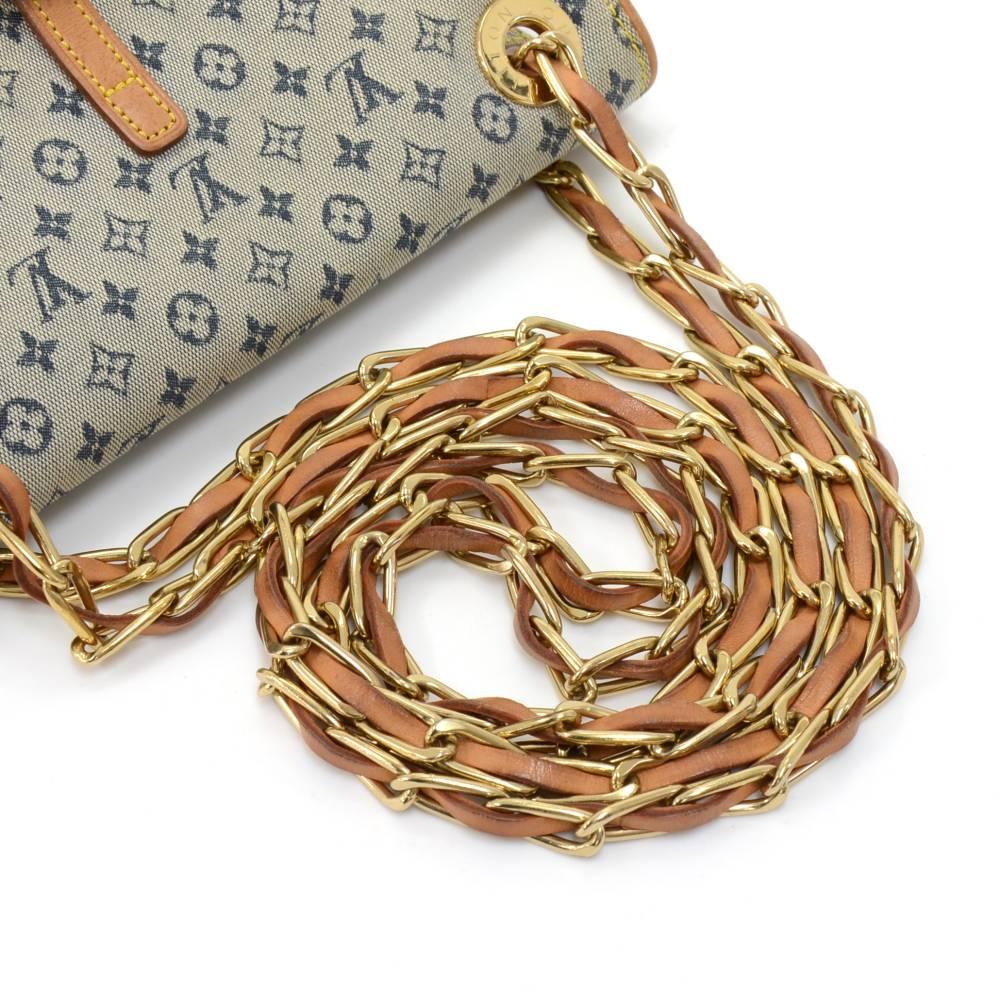 Louis Vuitton Camille Blue Mini Monogram Canvas Chain Shoulder Bag 2