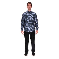 Louis Vuitton Camouflage 'LV' Monogram Silk Shirt