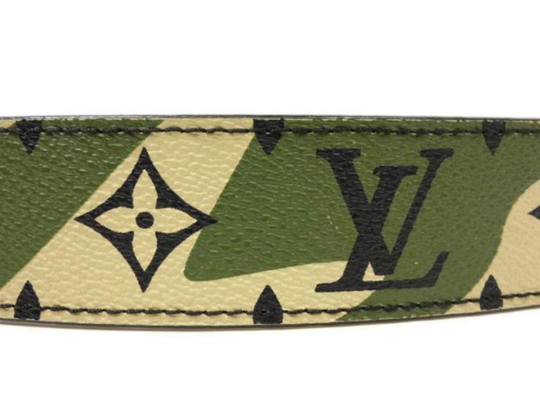 louis vuitton belt for sale near meridian Louis Vuitton Camouflage (Ultra Rare) Camo Monogram Monogramouflage 227179 Belt For Sale at 1stdibs