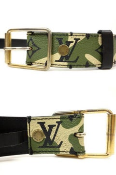 Louis Vuitton Camouflage (Ultra Rare) Camo Monogram Monogramouflage 227179 Belt