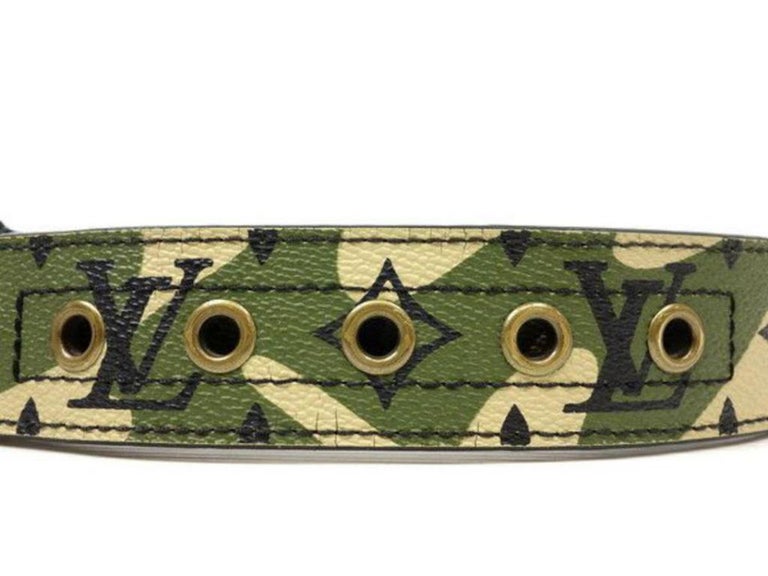 louis vuitton camo belt