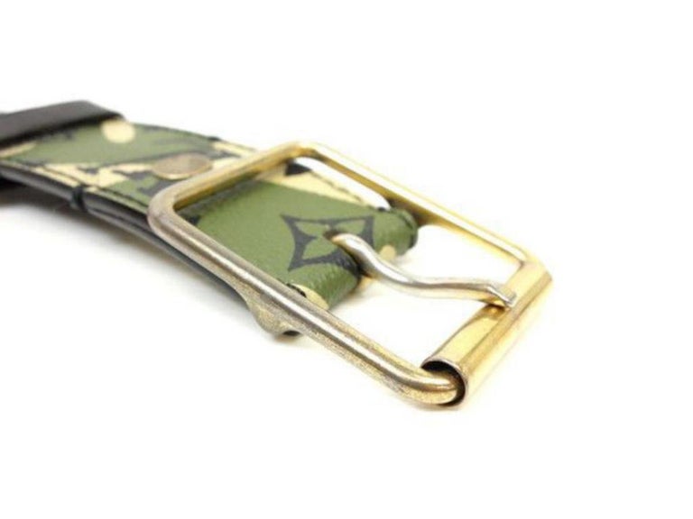 Louis Vuitton Camouflage (Ultra Rare) Camo Monogram Monogramouflage 227179 Belt For Sale at 1stdibs