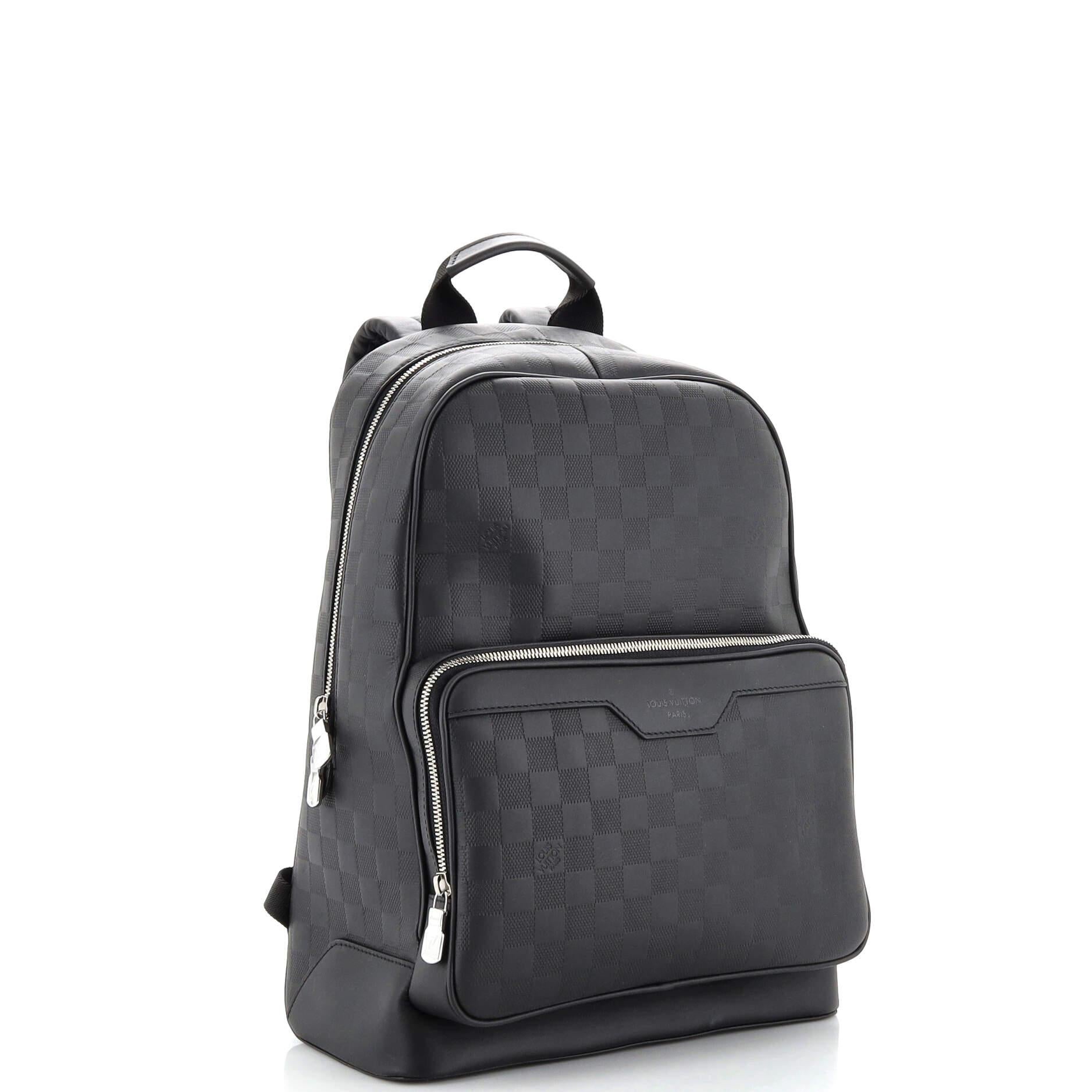 Louis Vuitton Campus Backpack Damier Infini Onyx Silver Cowhide Leather at  1stDibs