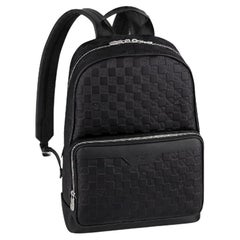 Louis Vuitton Campus Backpack Damier Infini Onyx Silver Leather Black