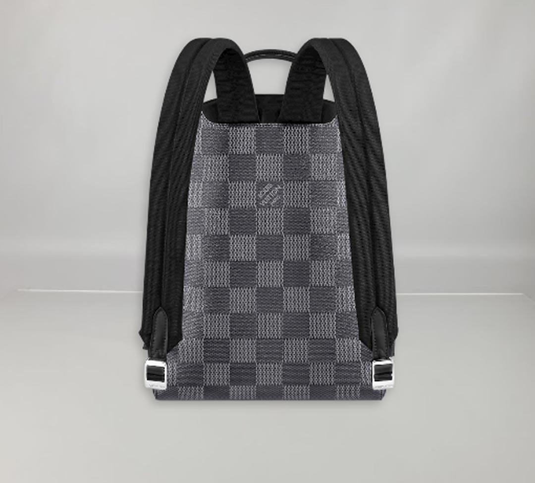 Louis Vuitton Campus Backpack Grey Damier Graphite 3D Coated Canvas In New Condition In Nicosia, CY