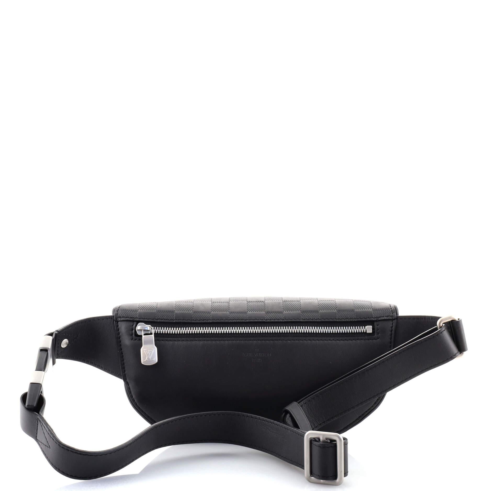 Black Louis Vuitton Campus Bumbag Damier Infini Leather
