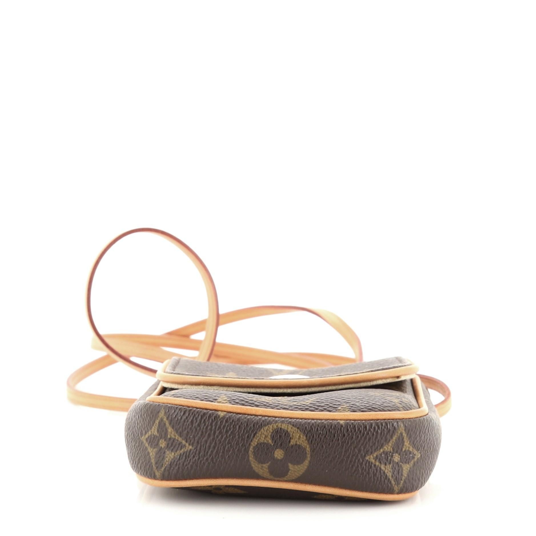 Brown Louis Vuitton Cancun Pochette Monogram Canvas