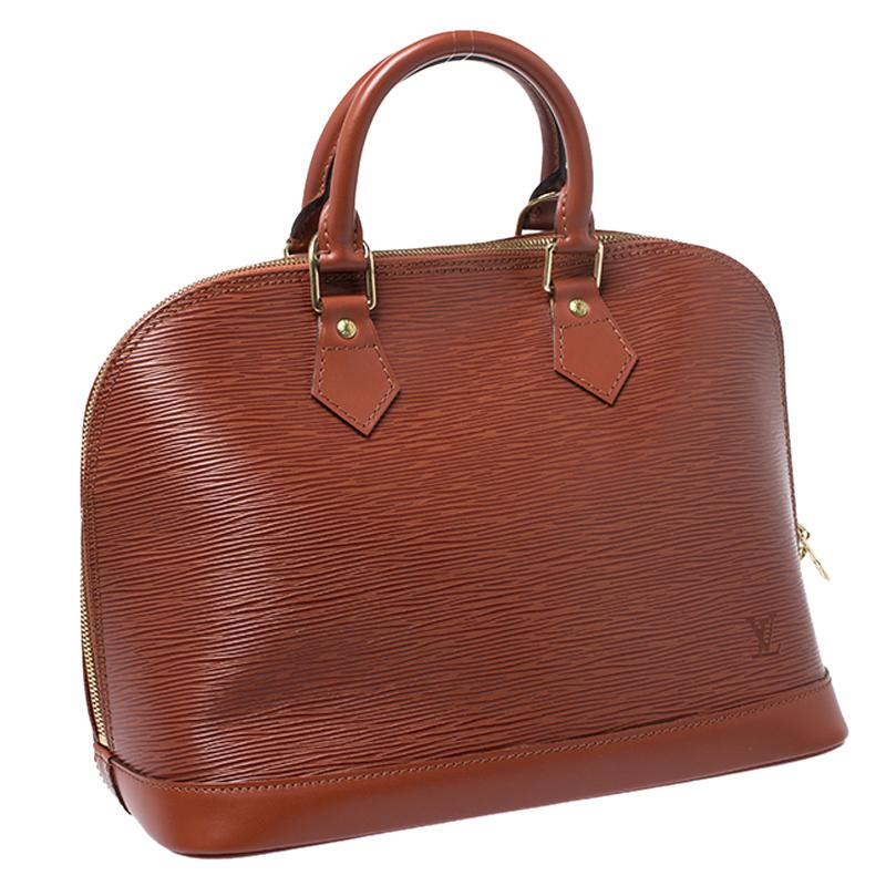 Women's Louis Vuitton Canelle Epi Leather Alma PM Bag